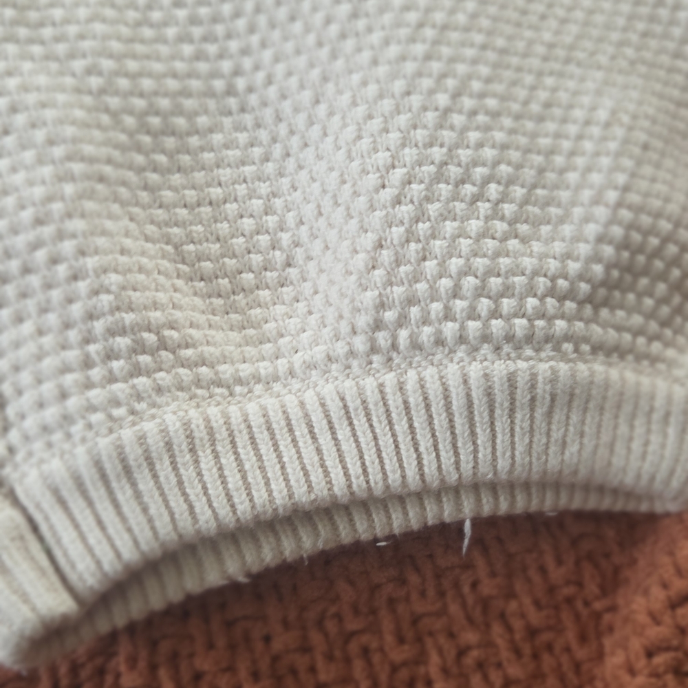 Free People Cream Knit Joggers Set Top And Bottoms Both MEDIUM - Picture 6 of 9
